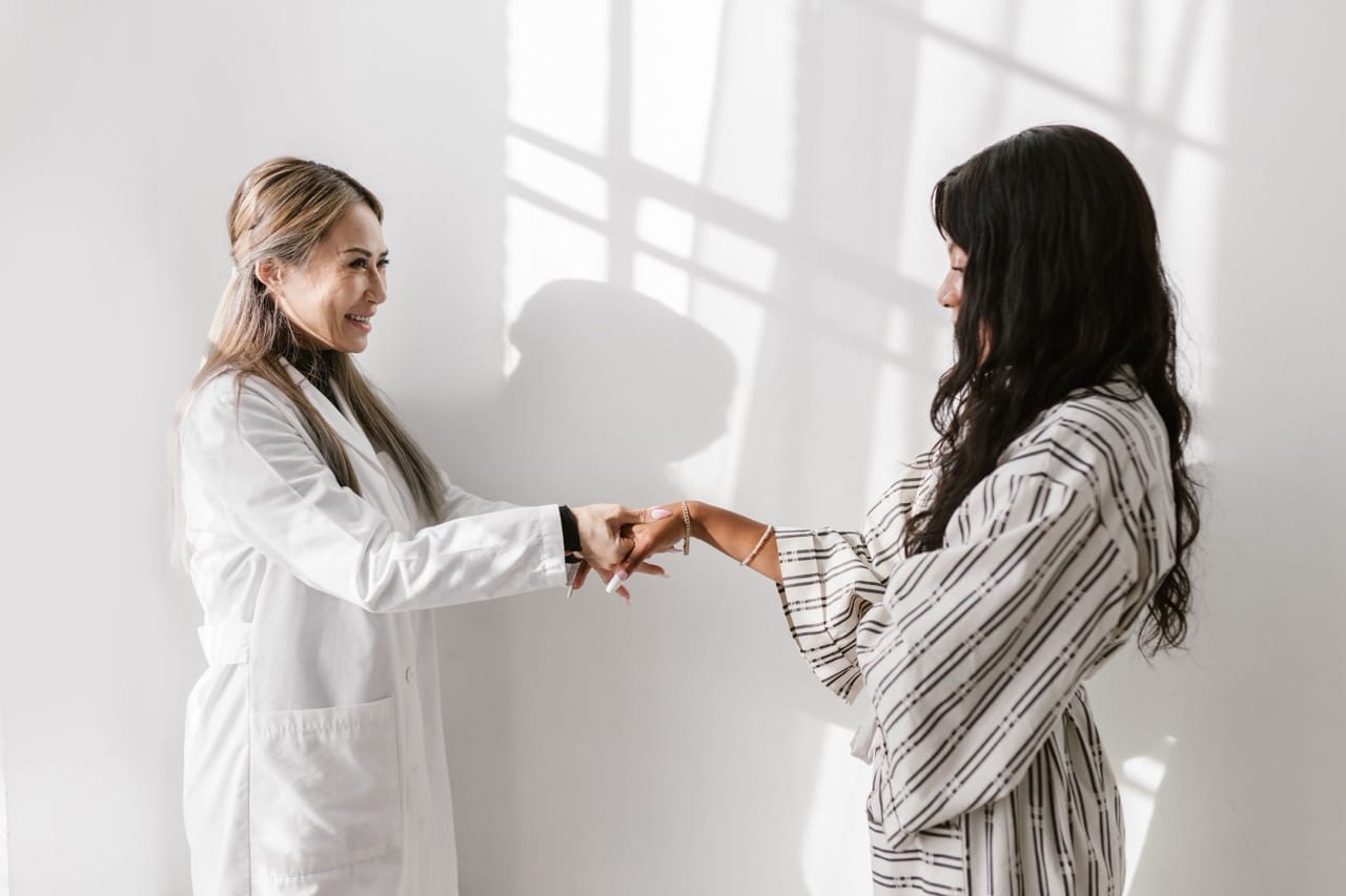 Consultation in a modern cosmetic and aesthetic clinic